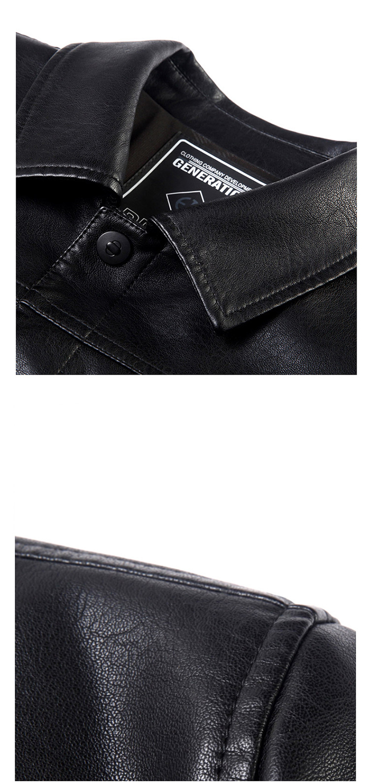 Áo da thật đi Moto