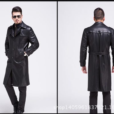 Áo khoác da cừu thật AKD038 đen