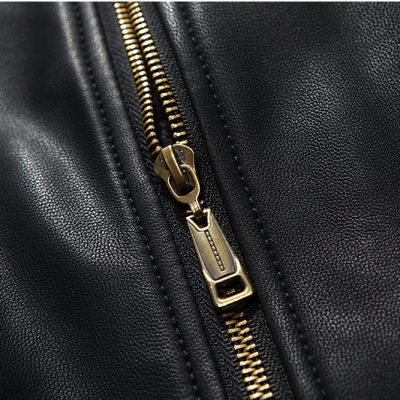 Áo khoác da cừu thật AKD038 đen