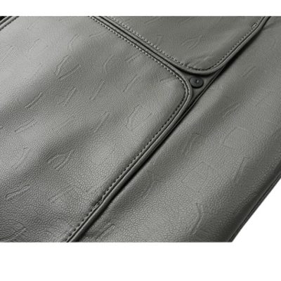 Áo da cừu cổ đứng AKD050 xám