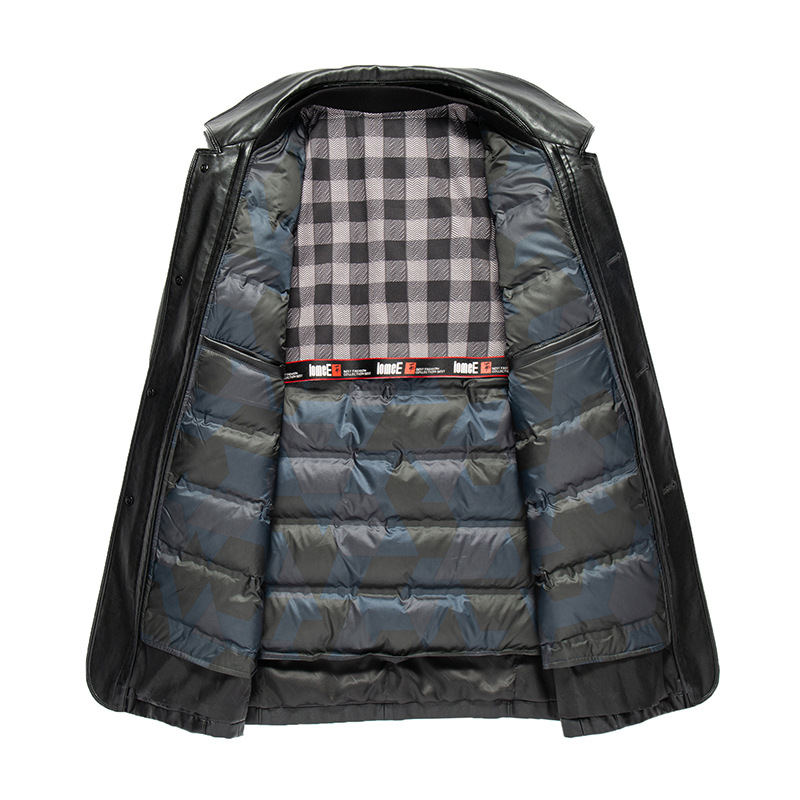 Áo da cừu thật dáng dài