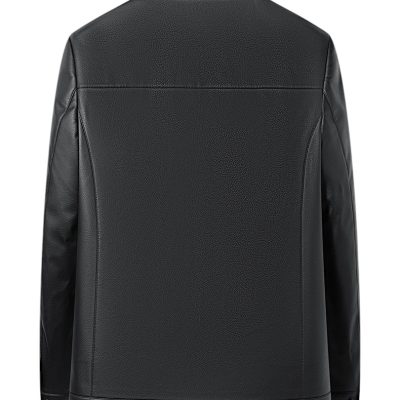 Áo da cừu cao cấp AKD049 đen