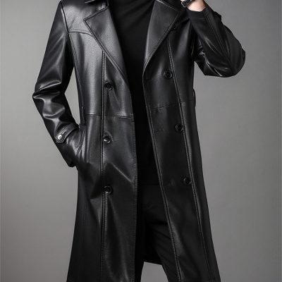 Áo vest da cừu thật AKD040 đen