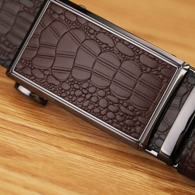 Dây lưng nam thời trang DND003 New-Black Half-Pattern