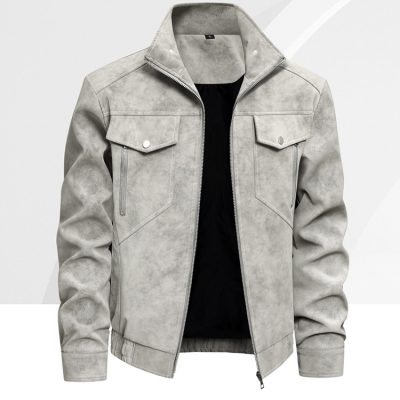 Áo Khoác Da Nam Công Sở Cao Cấp Trẻ Trung BS3422AKD56 Đen Có Lót Lông