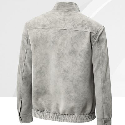 Áo Khoác Da Nam Công Sở Cao Cấp Trẻ Trung BS3422AKD56 Đen Có Lót Lông