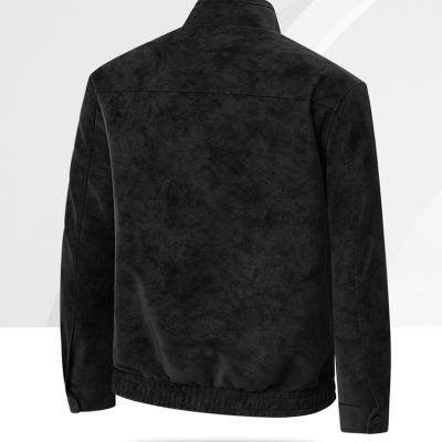 Áo Khoác Da Nam Công Sở Cao Cấp Trẻ Trung BS3422AKD56 Đen Có Lót Lông