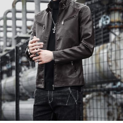 Áo Khoác Nam Da Cừu Thật 100% Phong Cách Năng Động Lịch Lãm BS3421AKD55 Đen