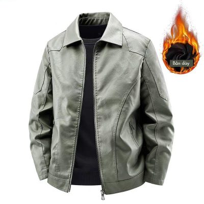 Áo Khoác Da Nam Năng Động, Nam Tính – Chất Da Cừu Thật Cao Cấp BS3423AKD57 Đen